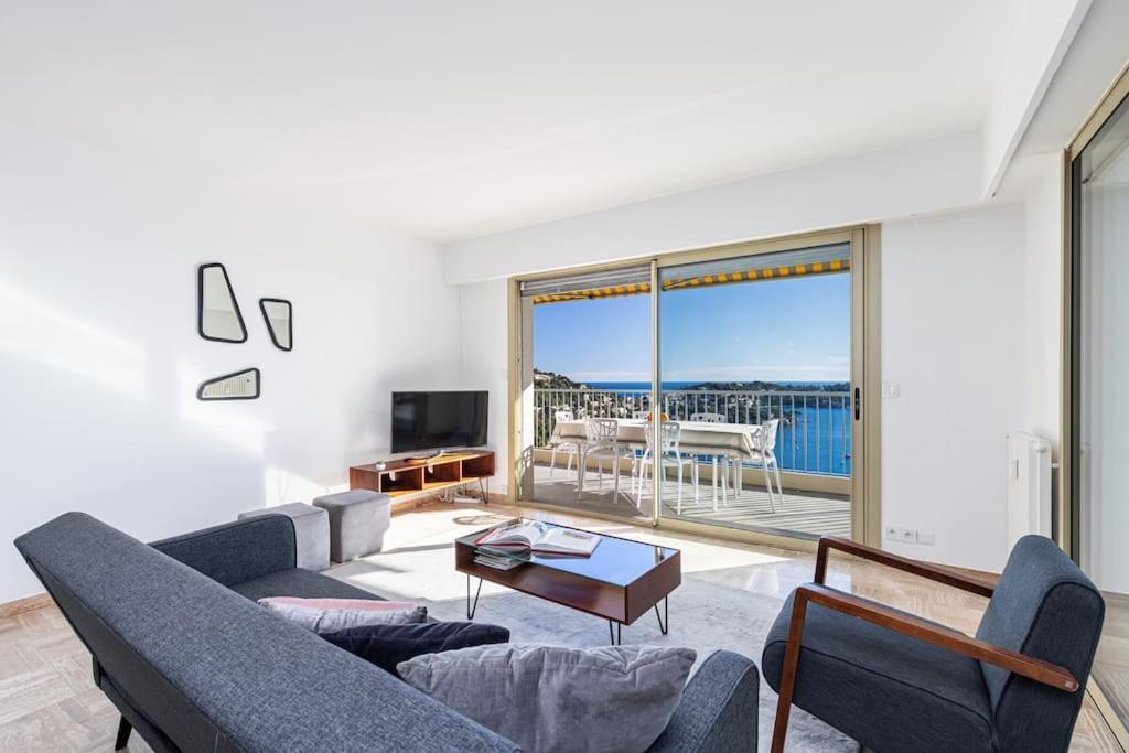 Villefranche Sur Mer:Appartement-villa, Vue mer, jardin, parking. Extérieur photo