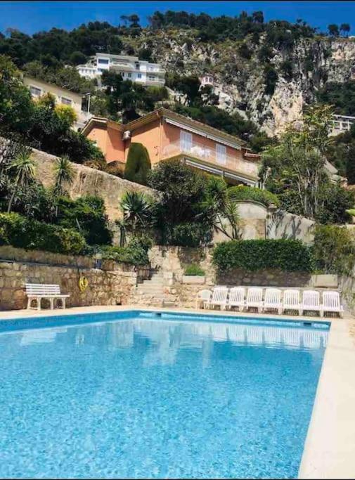 Villefranche Sur Mer:Appartement-villa, Vue mer, jardin, parking. Extérieur photo