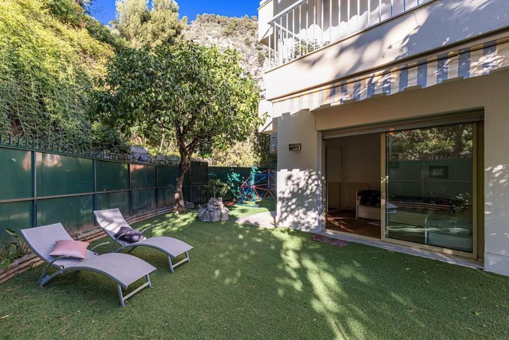 Villefranche Sur Mer:Appartement-villa, Vue mer, jardin, parking. Extérieur photo