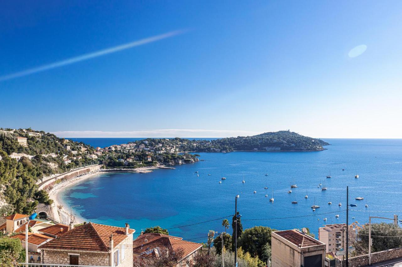 Villefranche Sur Mer:Appartement-villa, Vue mer, jardin, parking. Extérieur photo