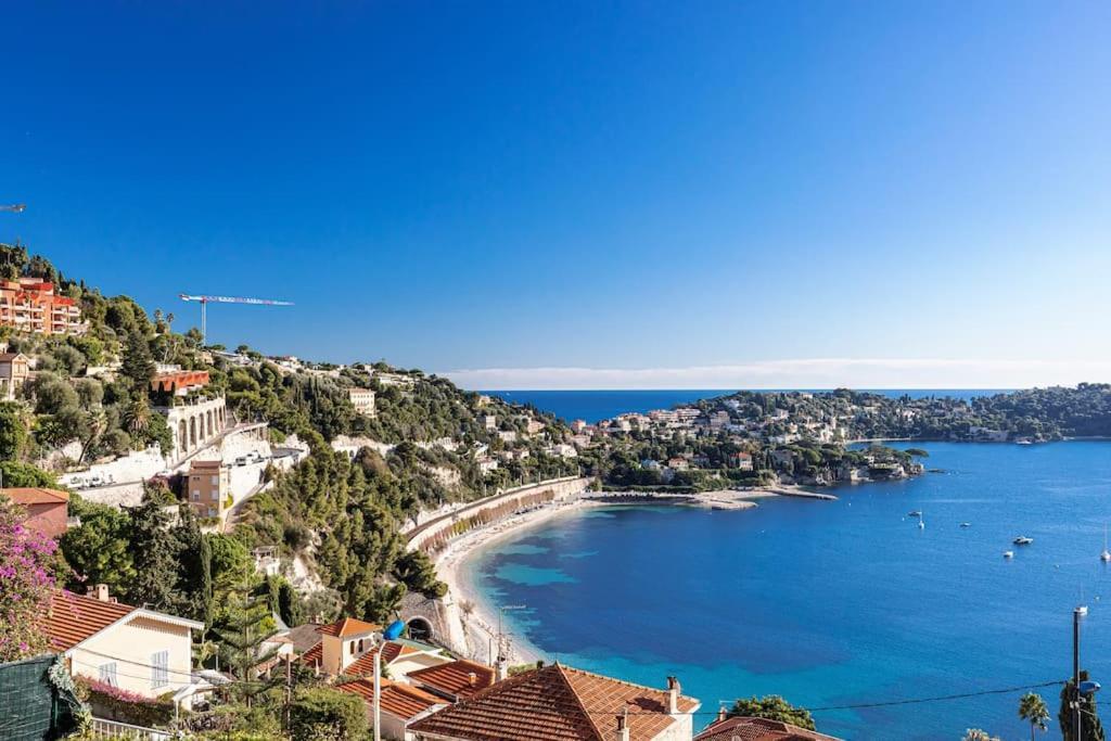 Villefranche Sur Mer:Appartement-villa, Vue mer, jardin, parking. Extérieur photo
